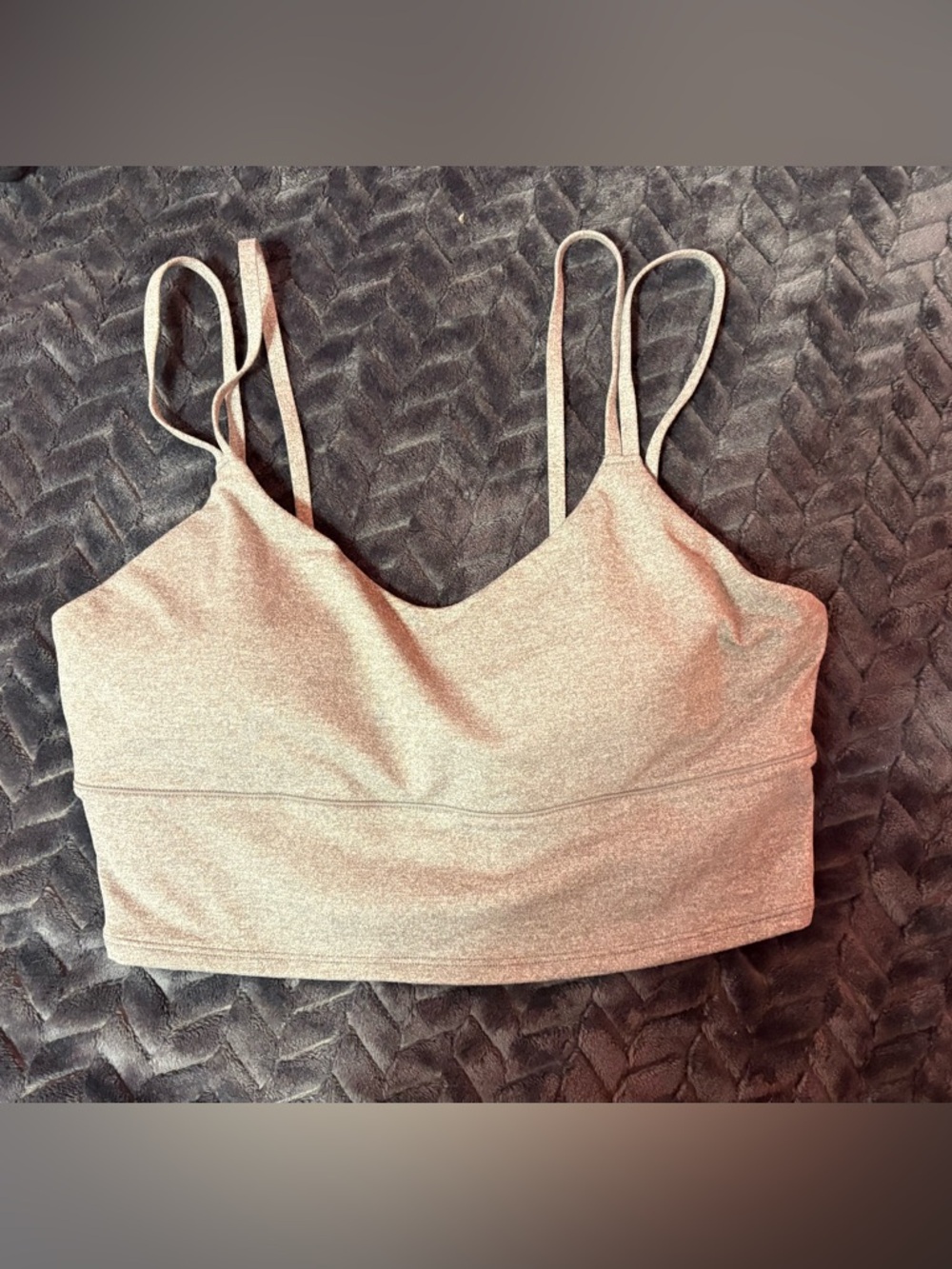 P'tula Shimmery Light Pink Double-Strap Sports Bralette